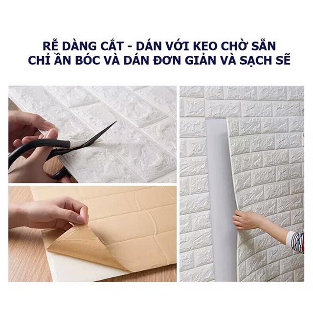 Xốp dán tường giả gạch 3D | BigBuy360 - bigbuy360.vn