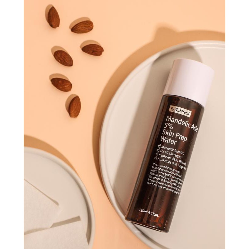Dung Dịch Tẩy Da Chết Hóa Học By Wishtrend Mandelic Acid 5% Skin Prep Water 120ml