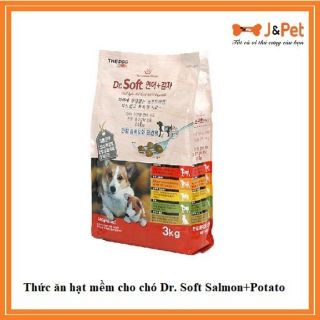 THỨC ĂN HẠT MỀM DR SOFT CHO CÚN 1KG VỊ CÁ HỒI KHOAI TÂY