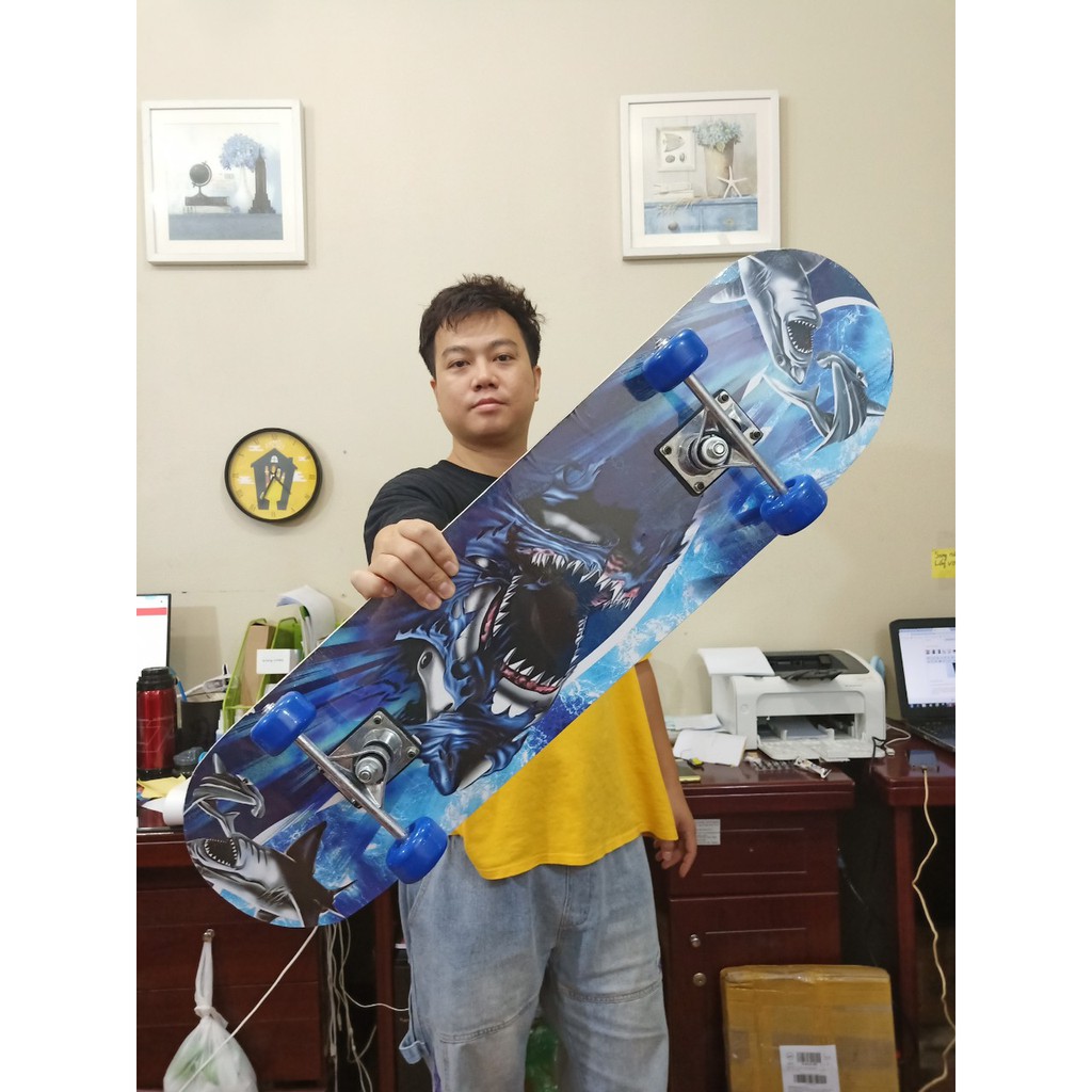 Ván Trượt Skateboard Thể Thao Gỗ Phong Ép 7 Lớp