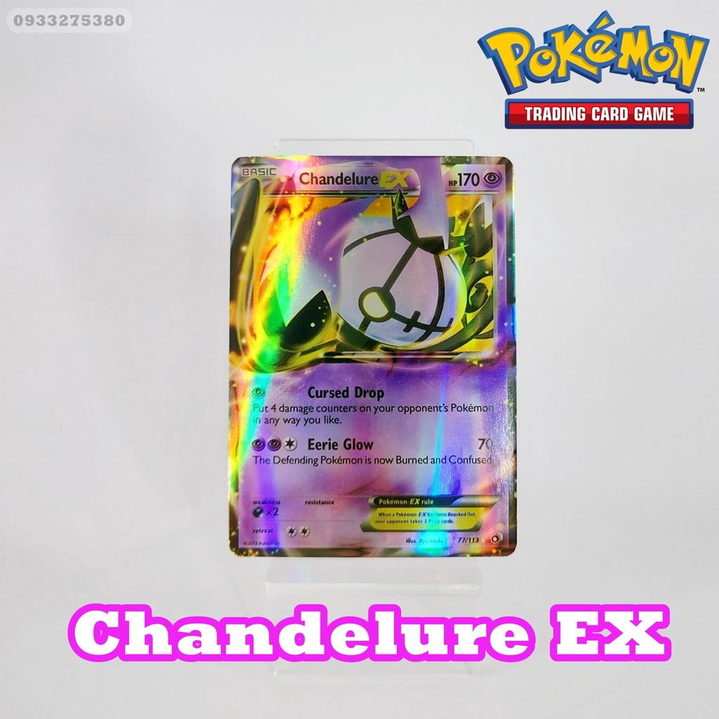 Thẻ bài Pokemon Chandelure EX