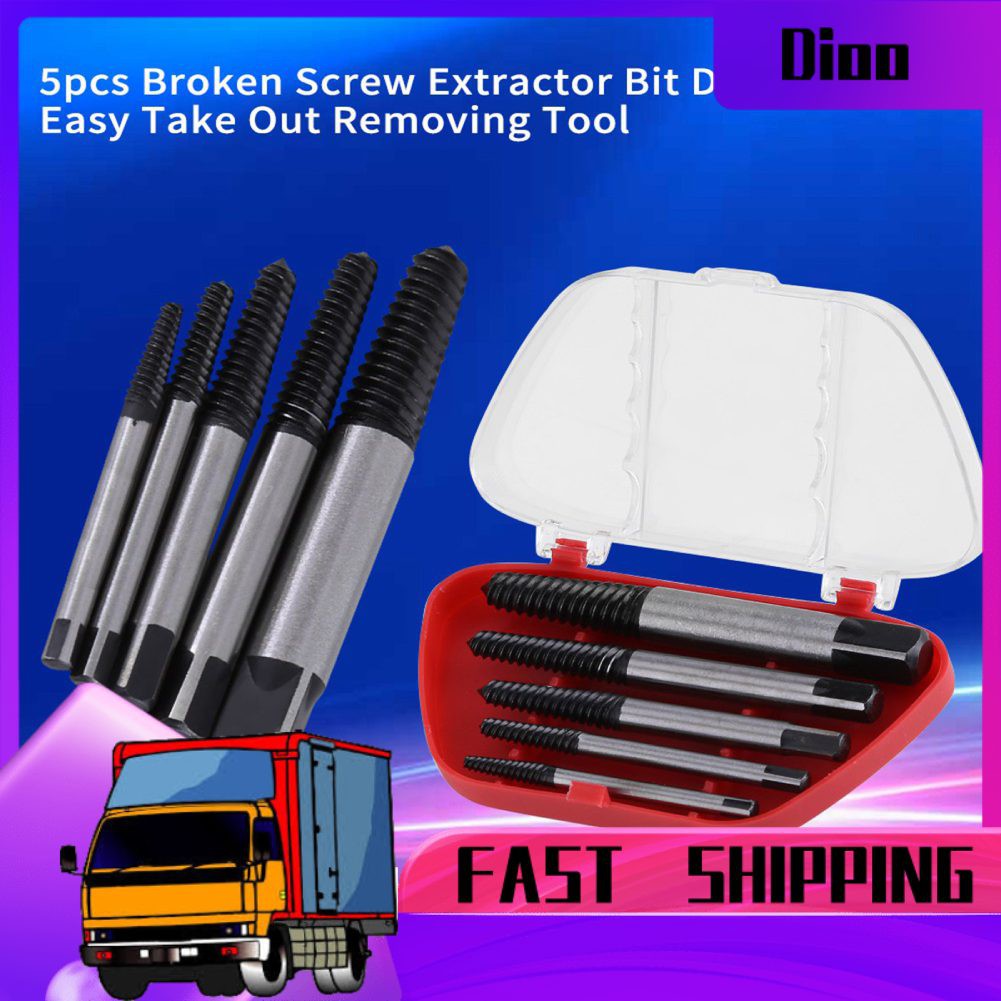 Set 5 mũi khoan tháo ốc gãy thiết kế dùng dễ dàng