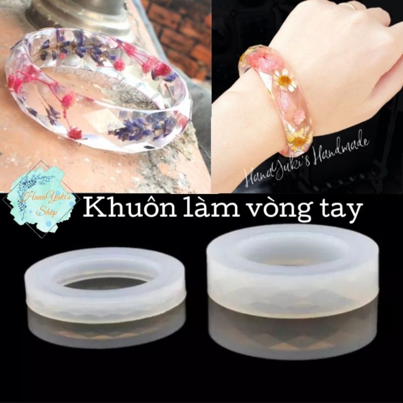 Khuôn làm Vòng Tay kiểu kim cương sáng tạo Resin, Jesmonite