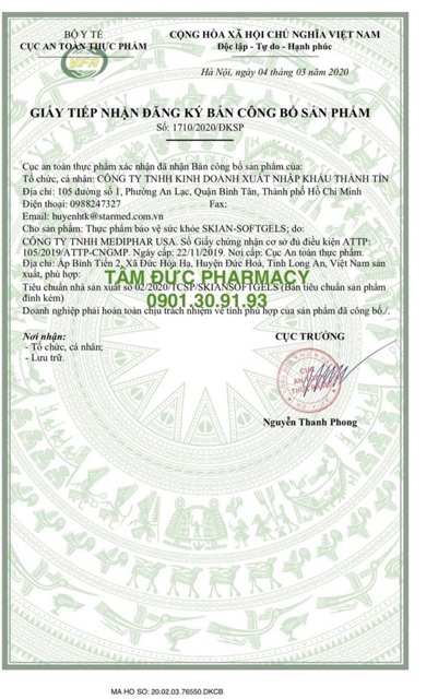 SKIAN - Viên uống đẹp da, chống lão hoá, giảm nám, sạm da chứa l-cystine / l-cystin | BigBuy360 - bigbuy360.vn