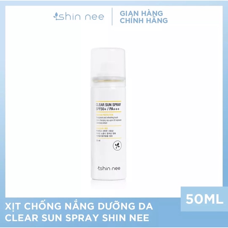 Xịt chống nắng dưỡng da Shinnee