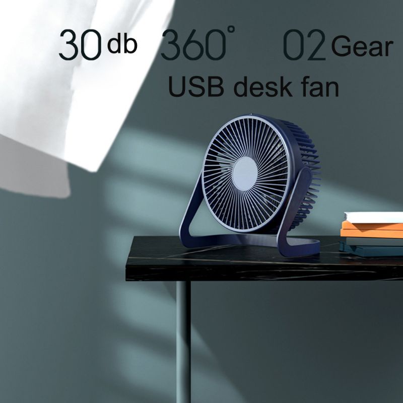 Giá Đỡ Điện Thoại 360 Độ Will 5 / 6 / 8In Chất Lượng Cao° Quạt USB Xoay 2 Tốc Độ Có Công Tắc Để Bàn / Xe Hơi / Văn Phòng