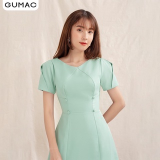 Đầm rã kiểu tay xếp GUMAC DA1060