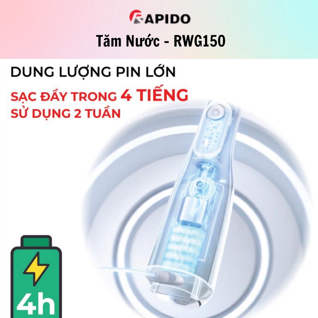 Máy Tăm nước cầm tay Rapido RWG150/RWW300 - Hàng Chính Hãng