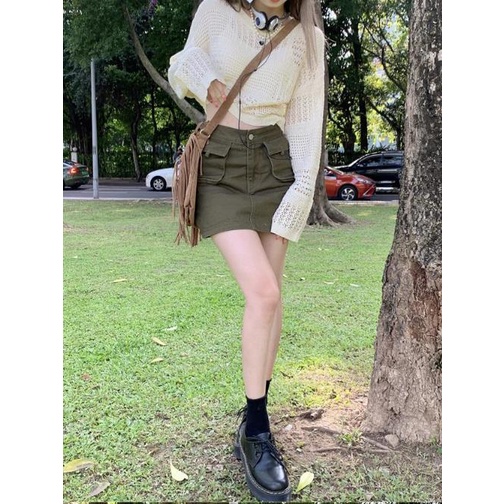 Chân Váy Chữ A Lưng Cao Thời Trang Mùa Hè Dành Cho Nữ