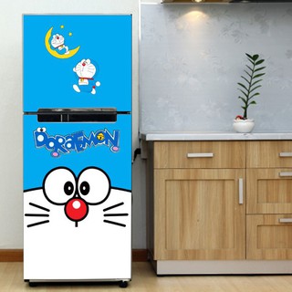Decal trang trí tủ lạnh chất liệu cao cấp - Mẫu doremon