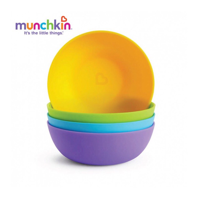 Bộ 4 Bát Cỡ Lớn MUNCHKIN Nhập Khẩu Chính Hãng Úc