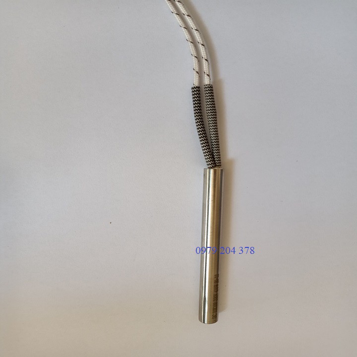 Điện trở 1 đầu Phi 10, Inox DÀI 100mm, 220V-400W