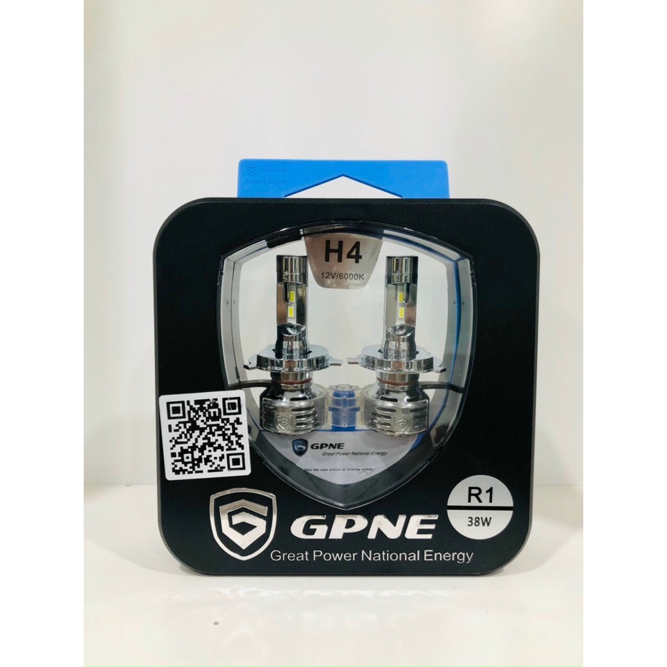 Bộ 02 bóng đèn led ô tô GPNE R1 siêu sáng chân H4, 9005, 9006, H7, H1, H11, 9012 - BH 3 năm