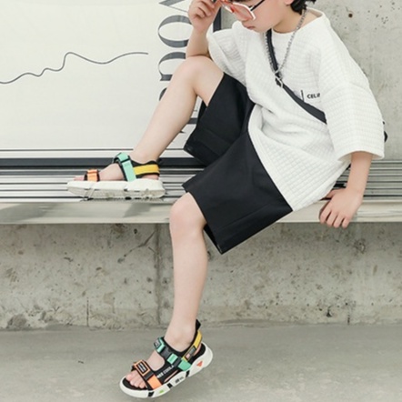 Sandal thể thao cho bé trai từ 4 - 15 tuổi đế êm siêu nhẹ phong cách thời trang