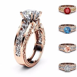 Diamond Ring Vintage Round Gift 1 PC women Engagement Ring