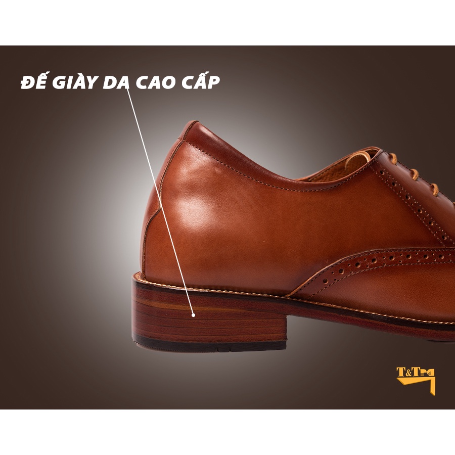 [ 6CM ] Giày Tăng Chiều Cao Nam T&amp;TRA S1025NĐD