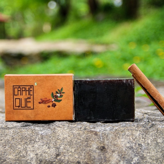 Xà bông sinh dược cà phê quế chiết xuất thiên nhiên giúp dưỡng ẩm cơ thể và làm sạch làn da