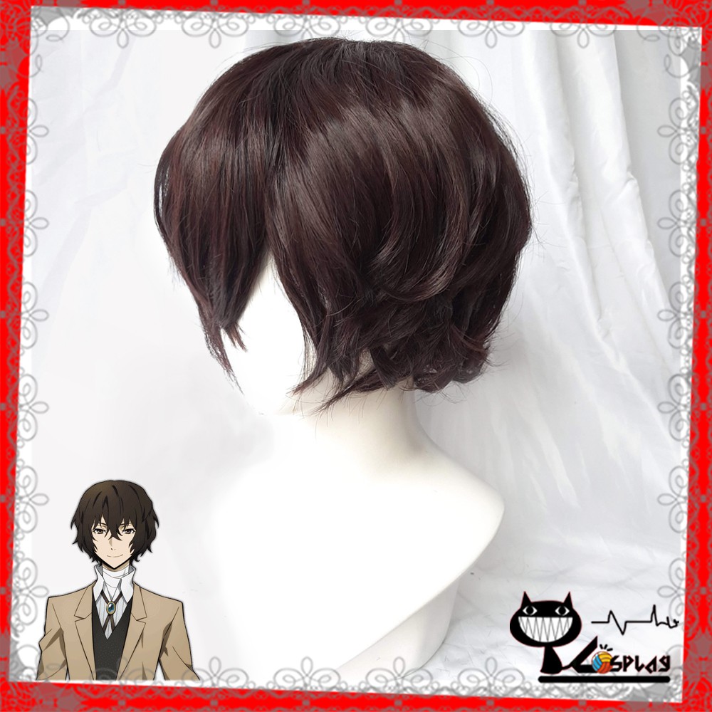 Wig/tóc giả cosplay Dazai - Bầy chó hoang - Bungo no stray dogs màu nâu đen