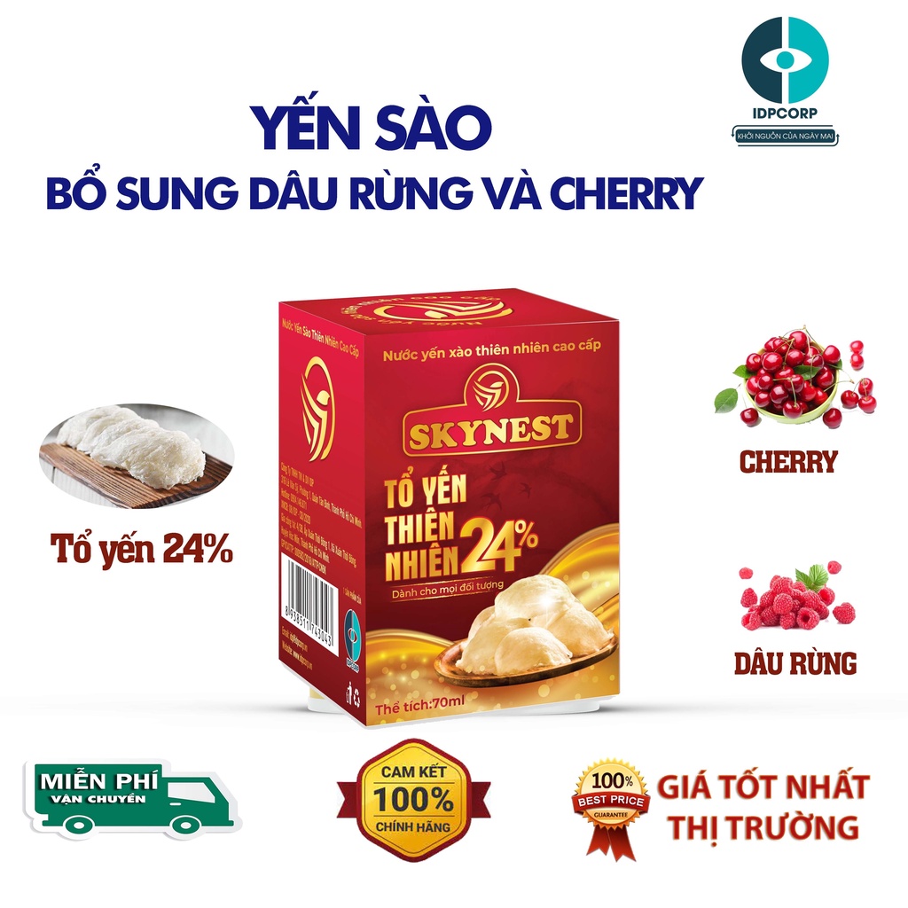 Yến hủ I,NEST. Hàm lượng yến 24%. 1 lọ x 70ml (Có đường). Date mới. Shop SuBo