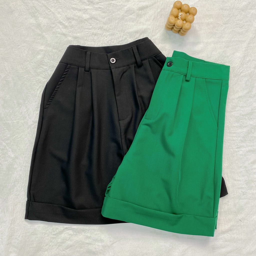 Quần Short Nữ NGỐ Vải Cotton Lạnh Cao Cấp Form Rộng – Tuni Store