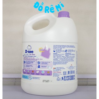Nước giặt xả Dnee 3000ml - Màu tím