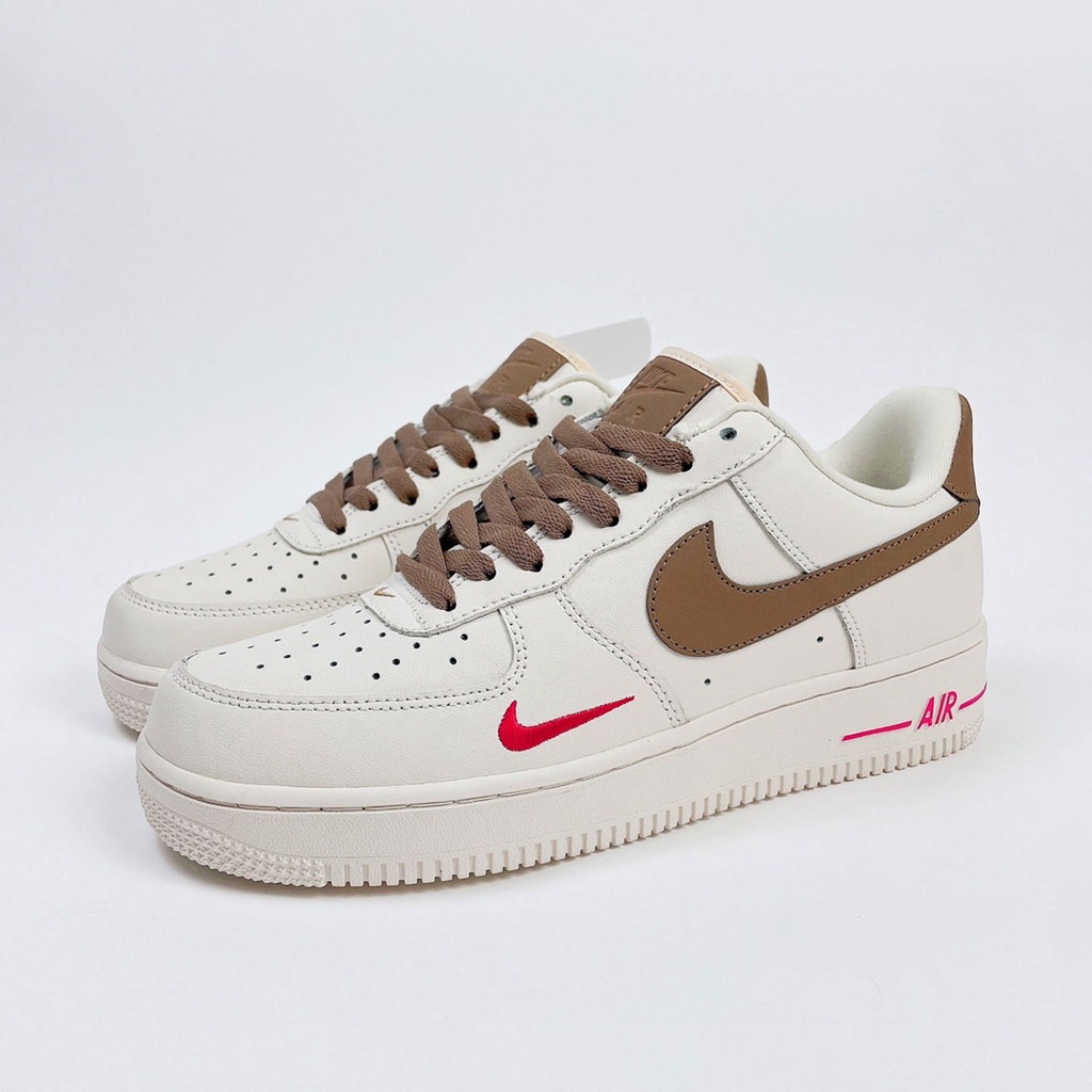 Giày thể thao nam nữ AF1 logo vệt nâu, giày sneaker nam nữ mẫu mới năm nay