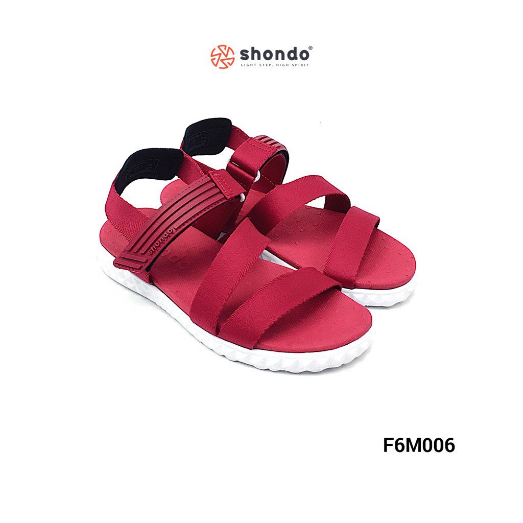 Giày sandal SHAT SHONDO quai đỏ đế trắng F6M006