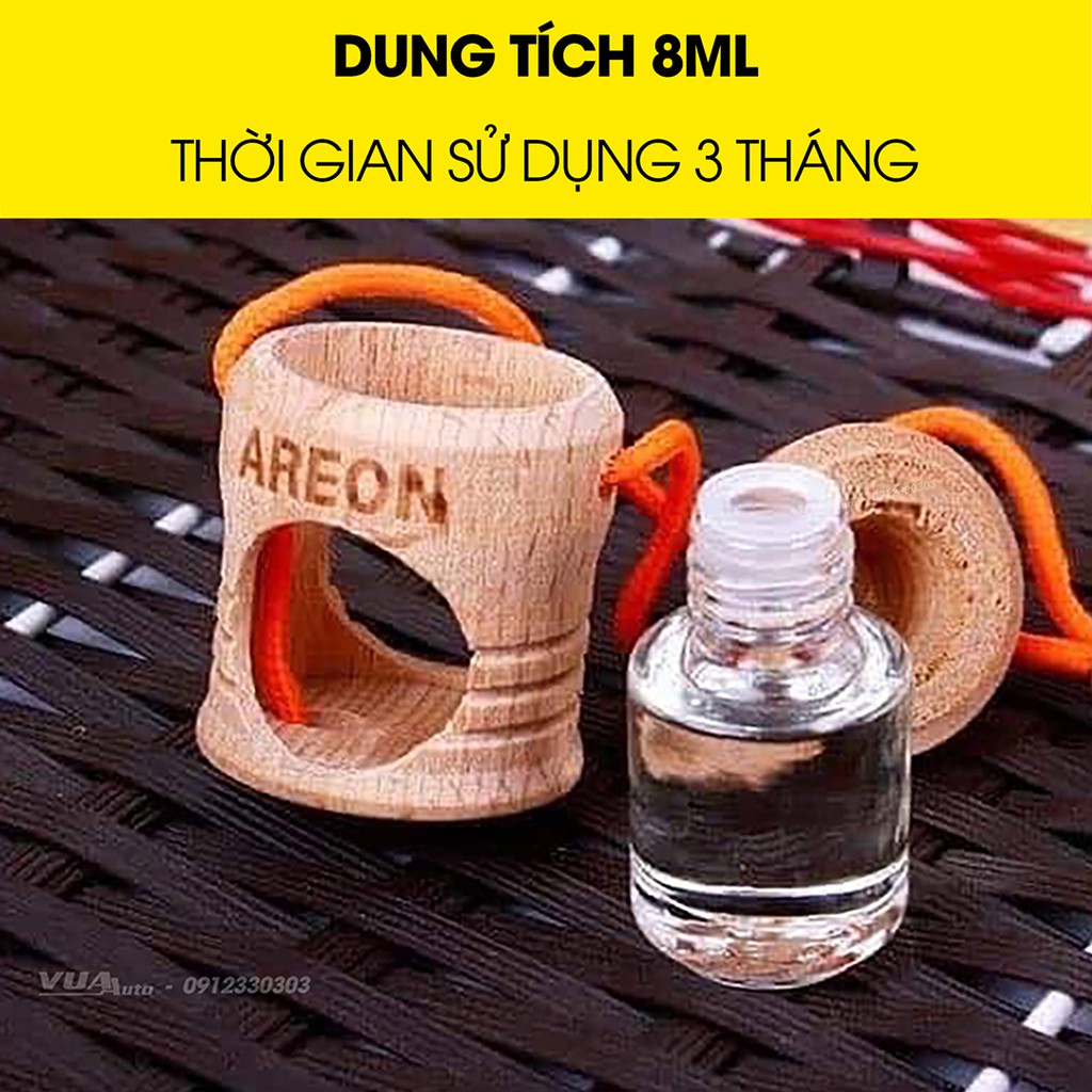 Tinh dầu treo xe Areon chính hãng, hương thơm tự nhiên cao cấp, khử mùi ô tô hiệu quả, nhập khẩu từ Bulgaria (nhiều mùi)