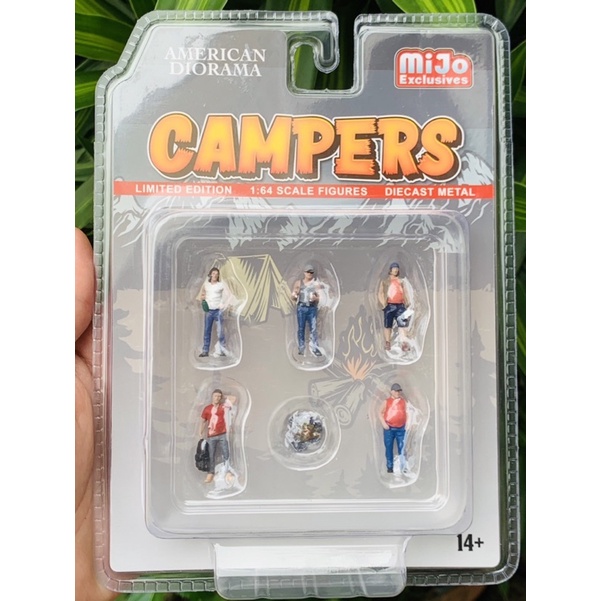 Hobby Store mô hình Figure American Diorama Campers Full Metal tỉ lệ chuẩn 1/64