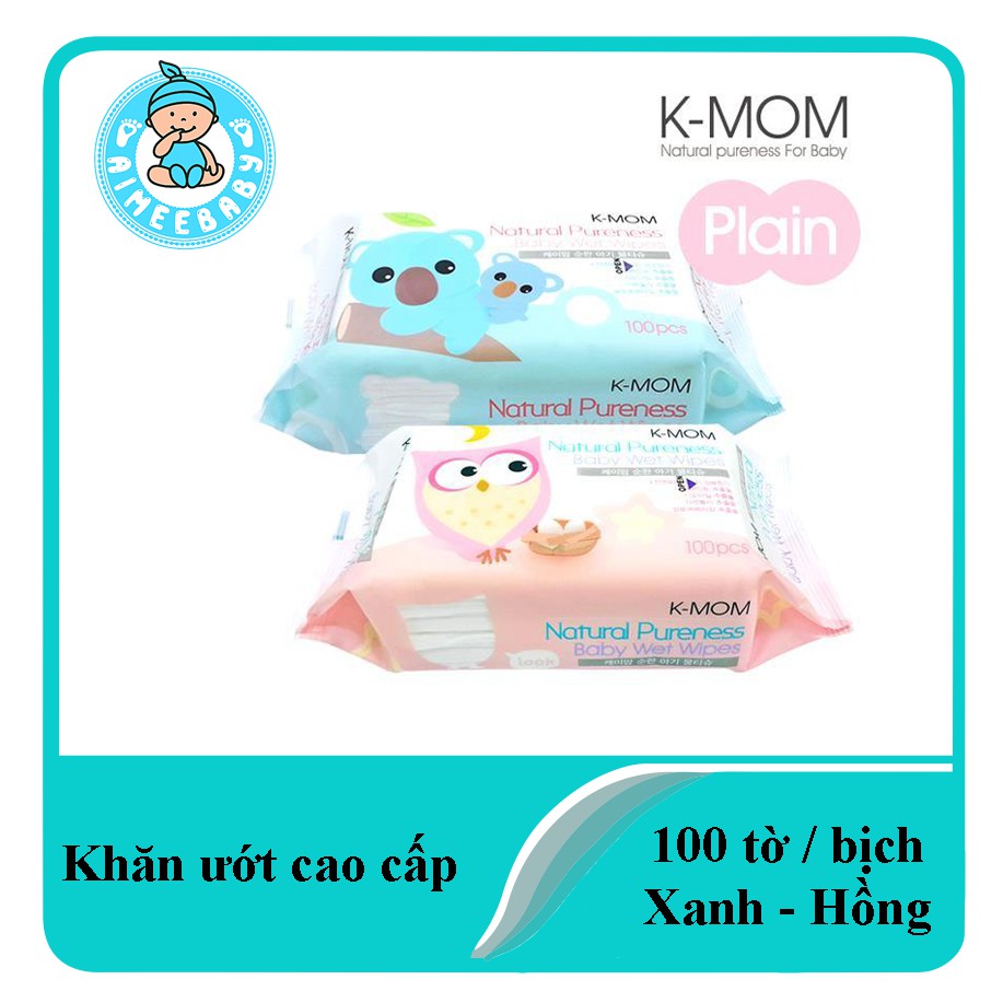 ( Hàn Quốc ) Khăn ướt Kmom gói 100 tờ