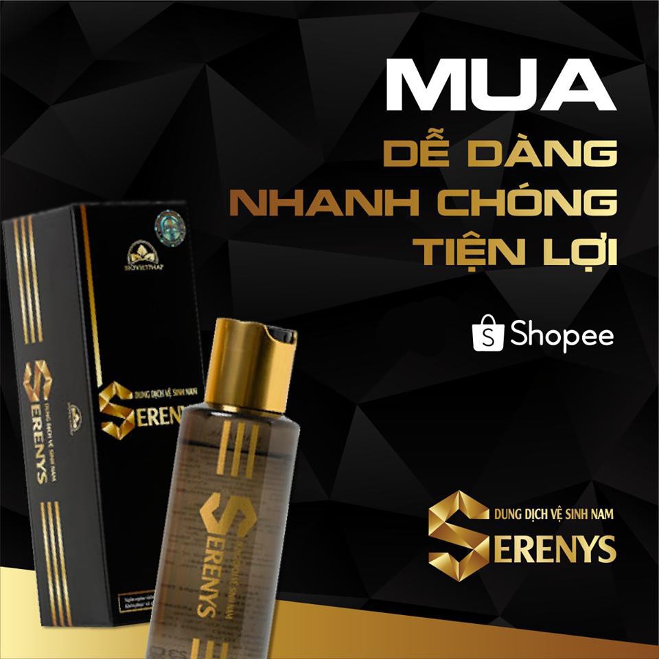 Dung Dịch Vệ Sinh Nam Serenys - 100ml [Chính Hãng - Gel vệ sinh vùng kín &quot;khử mùi hôi, làm sạch da vùng kín nam giới&quot;]