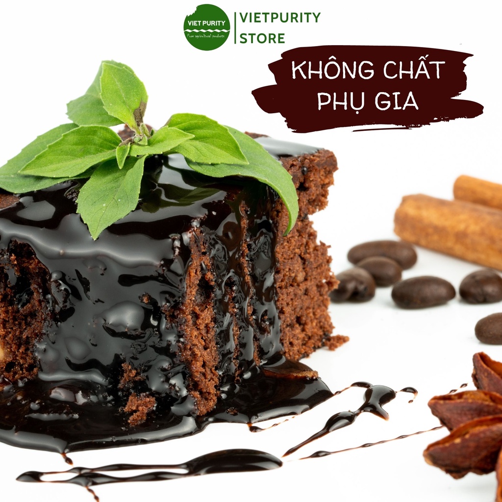 Bột cacao nguyên chất 500g Daklak không đường giảm cân Vietpurity