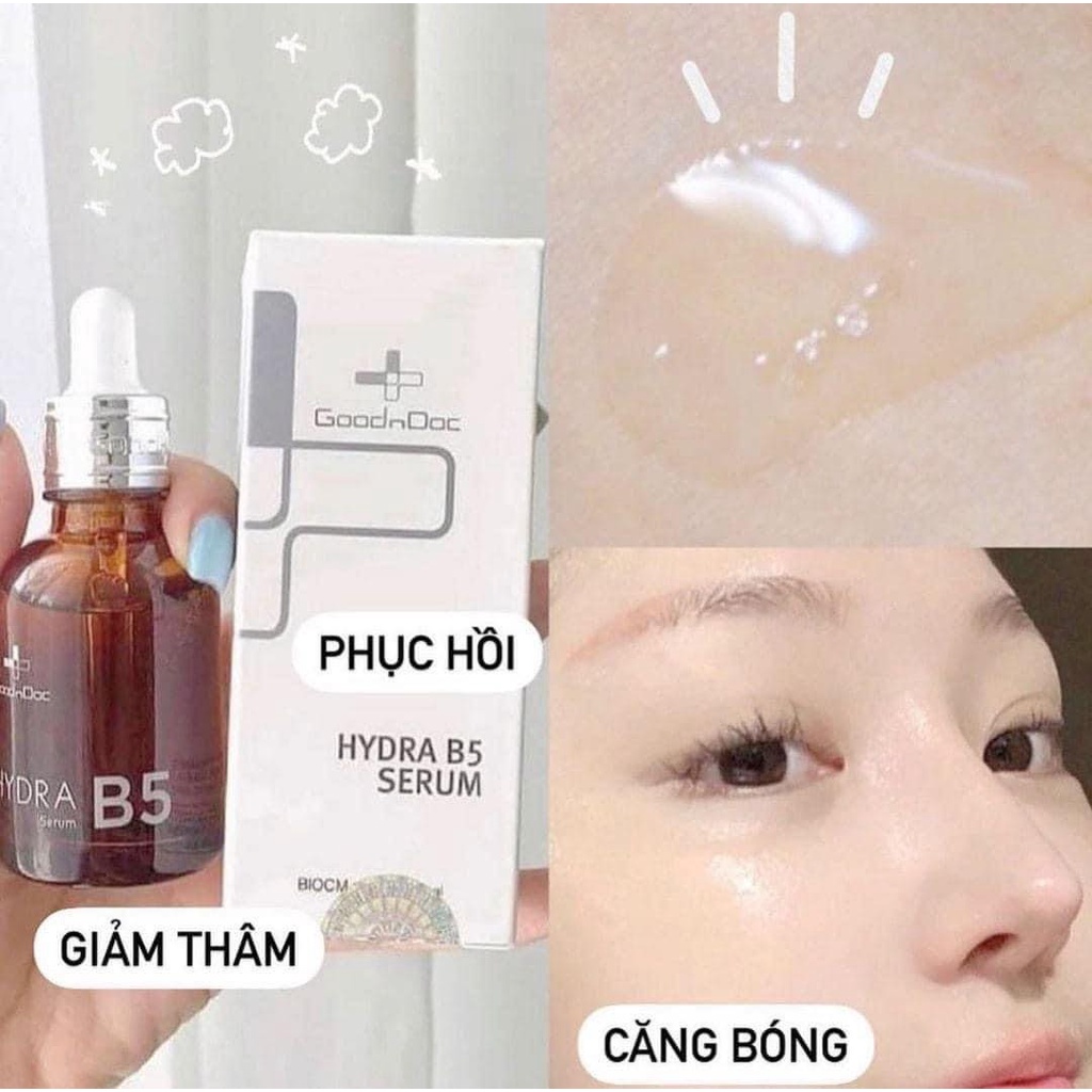 Serum Goodndoc Dưỡng ẩm phục hồi - Giảm thâm trắng sáng da 30ml