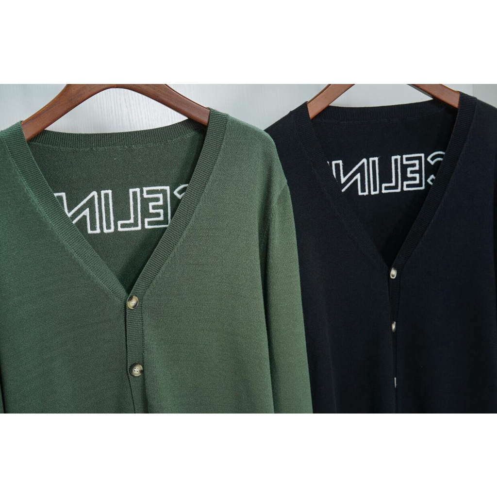 Áo Khoác Cardigan Dệt Kim Cổ Chữ V Thêu Họa Tiết Thời Trang Cho Nam Nữ