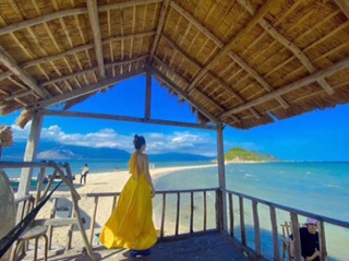 Đầm maxi cổ yếm hở lưng 3 màu