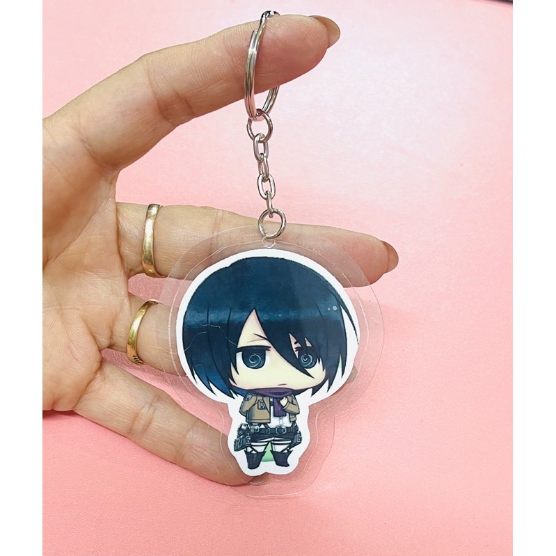 bộ 8 móc khoá anime attack on titan/ móc khoá treo attack on titan