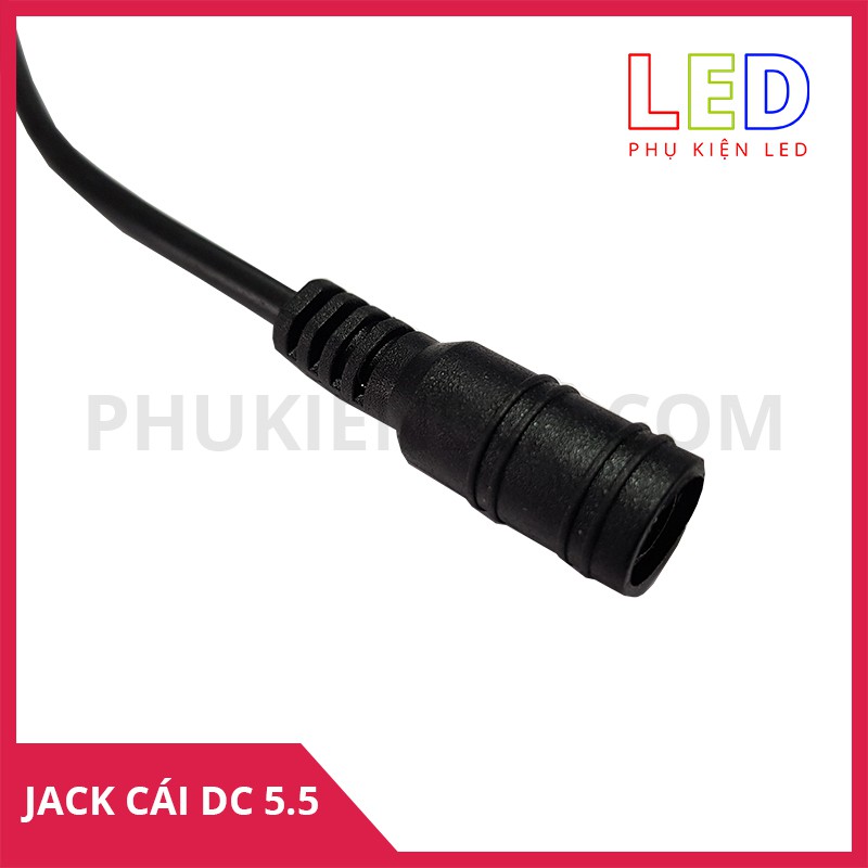 Jack DC 5.5 cái có dây