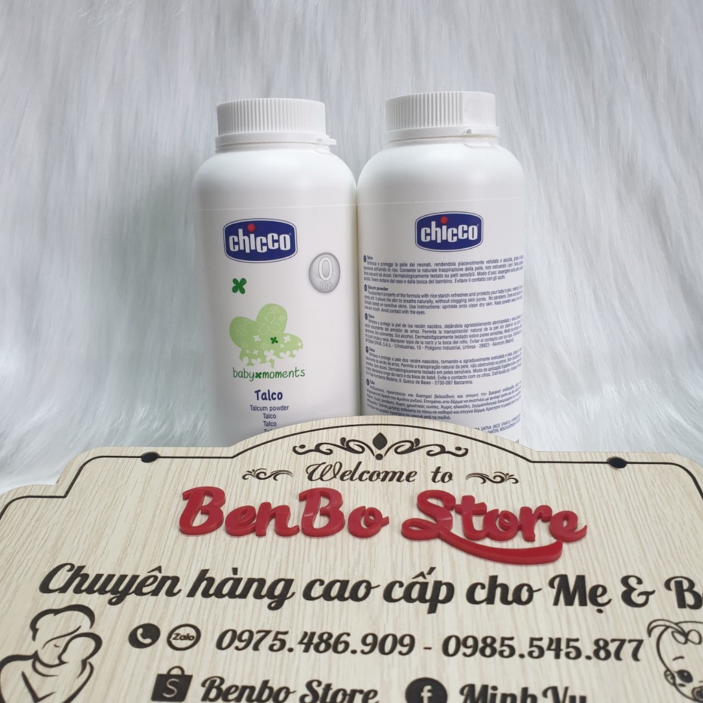 Phấn Rôm Tinh Bột Gạo Chicco cho bé 0M+ (CHUẨN NỘI ĐỊA Ý)