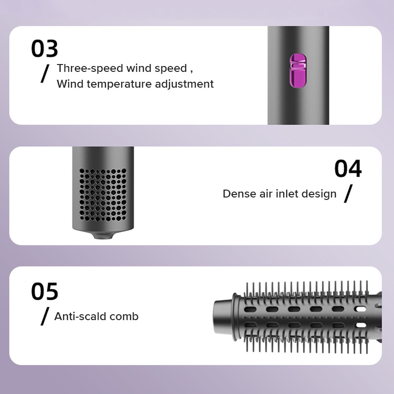 Lược điện Ubeator tạo kiểu tóc 3 trong 1 chuyên dụng cho salon