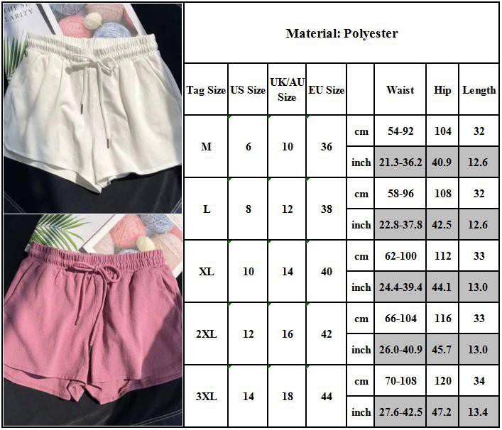 Quần ngắn ống rộng màu trơn dây rút phong cách hè cho nữ