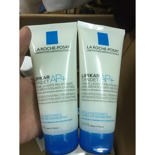 SỮA RỬA MẶT và TẮM CHO DA KHÔ, DA NHẠY CẢM, MẪN NGỨA Laroche Posay Lipikar Syndet AP+ Cream 100ml