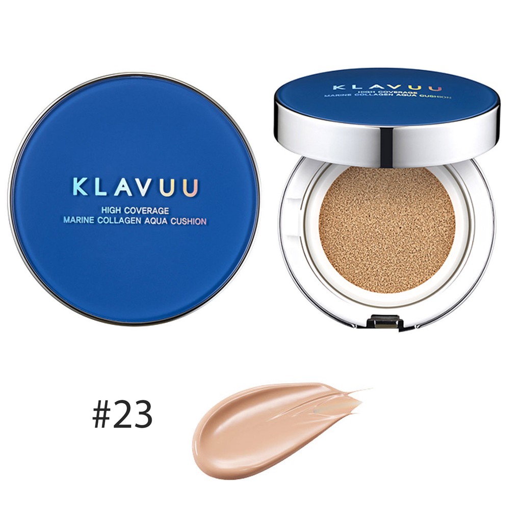 KLAVUU - Phấn nước Blue pearlsation HIgh Coverage Marine Collagen Aqua Cushion