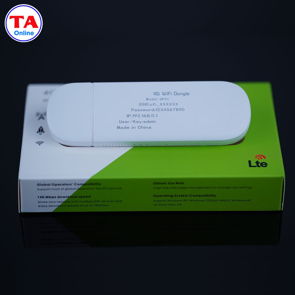 USB WiFi 3G/4G Dongle UF01 Tốc Độ 150Mbps