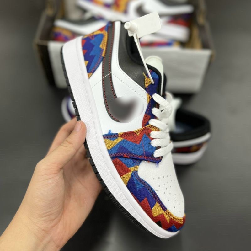 Giày Sneaker JD thổ cẩm nam/nữ, giày jd thổ cẩm hàng trung cao cấp