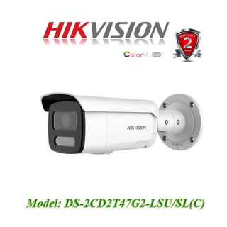 Camera IP trụ 4mp Hikvision colorVu có màu ban đêm, đàm thoại 2 chiều DS-2CD2T47G2-LSU/SL (chính hãng Hikvision Việt Nam