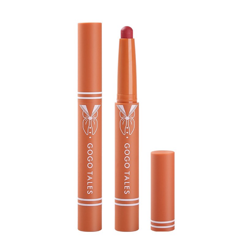 [SẴN] Son bút chì GOGO TALES mịn lì tiện lợi Pink Velvet Mist Lipstick GT202 GOGO55