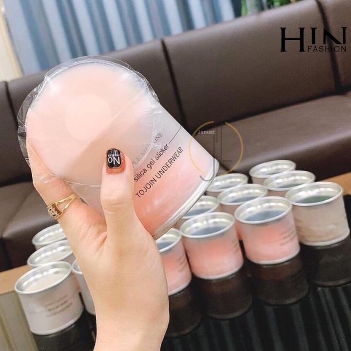 [Mã 11FASHIONSALE1 giảm 10K đơn 50K] Hộp 10 Dán Ngực ⚜️FreeShip⚜️ Miếng Silicon Miếng Dán Che Lộ Ti - H02