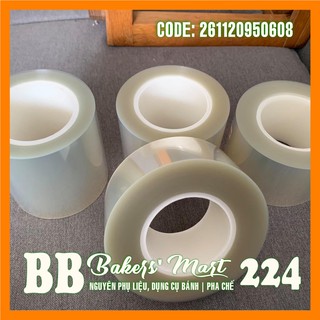 Cuộn viền bánh mousse lạnh nilong TRONG loại CỨNG - Cao 8cm (900gr-1kg)