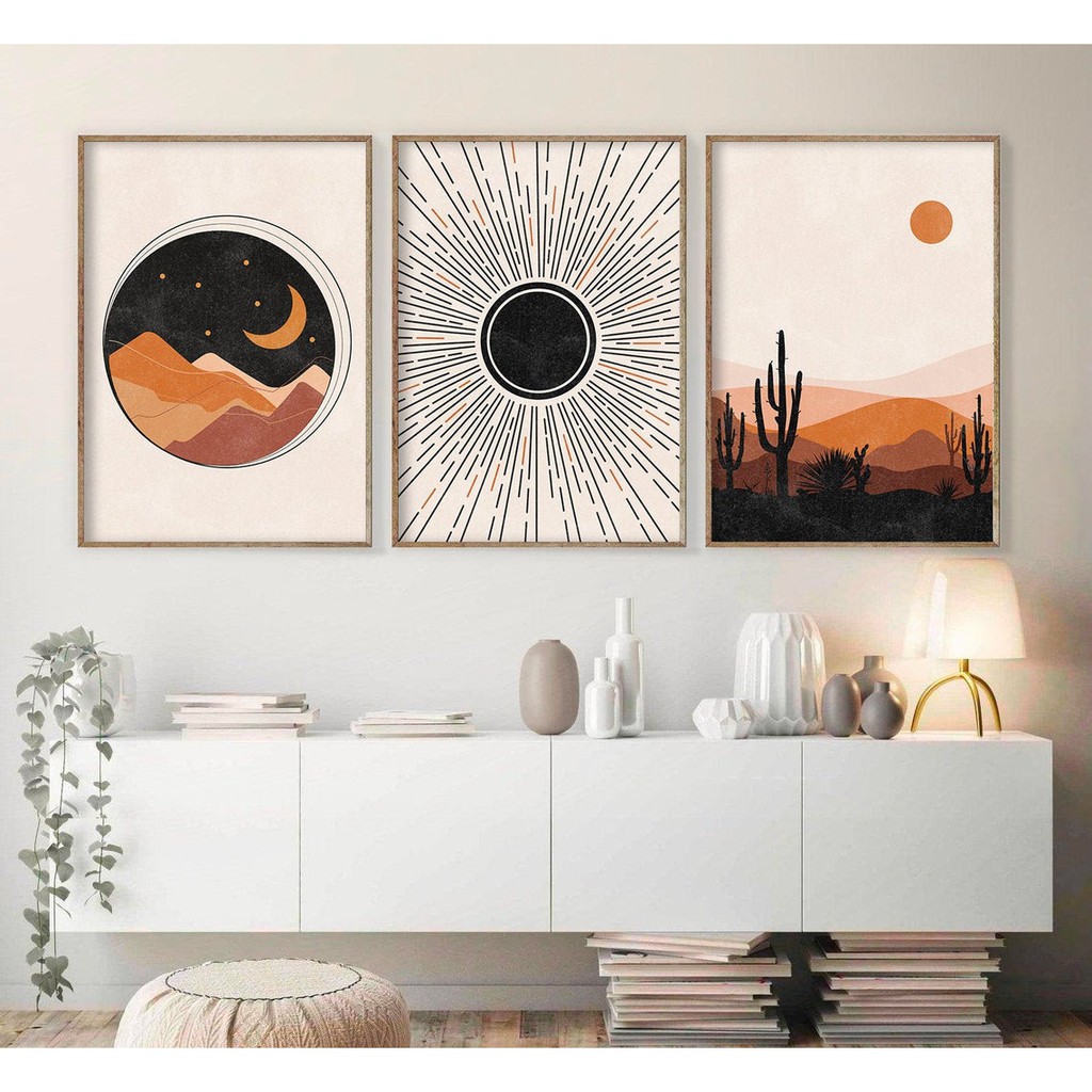 Bộ 03 tranh canvas treo phòng khách- Tranh treo phòng ngủ- Tranh trừu tượng- Tặng kèm đinh treo tranh- Mã 637 | BigBuy360 - bigbuy360.vn