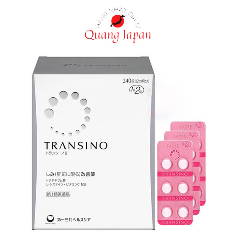 Viên uống mờ nám, sáng da Transino 240 viên